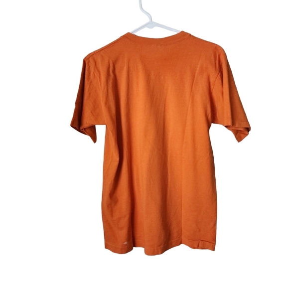 SUN BUMS x VINTAGE 70s graphic tee single stitch‎ in orange Sun graphic size M - Picture 2 of 7